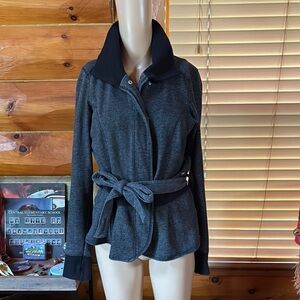 Guess‎ Gray Silver Sweater Coat with Belt